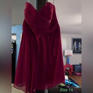 Size 14 dress from David’s bridal. Only worn once. OBO